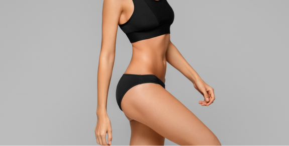 woman with smooth skin after laser hair removal