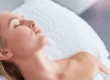 Woman with smooth skin after microneedling